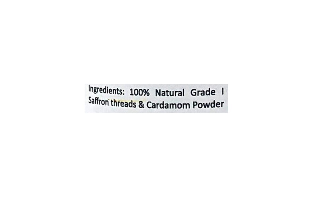 Carmine County Saffron Cardamom Powder    Glass Jar  40 grams